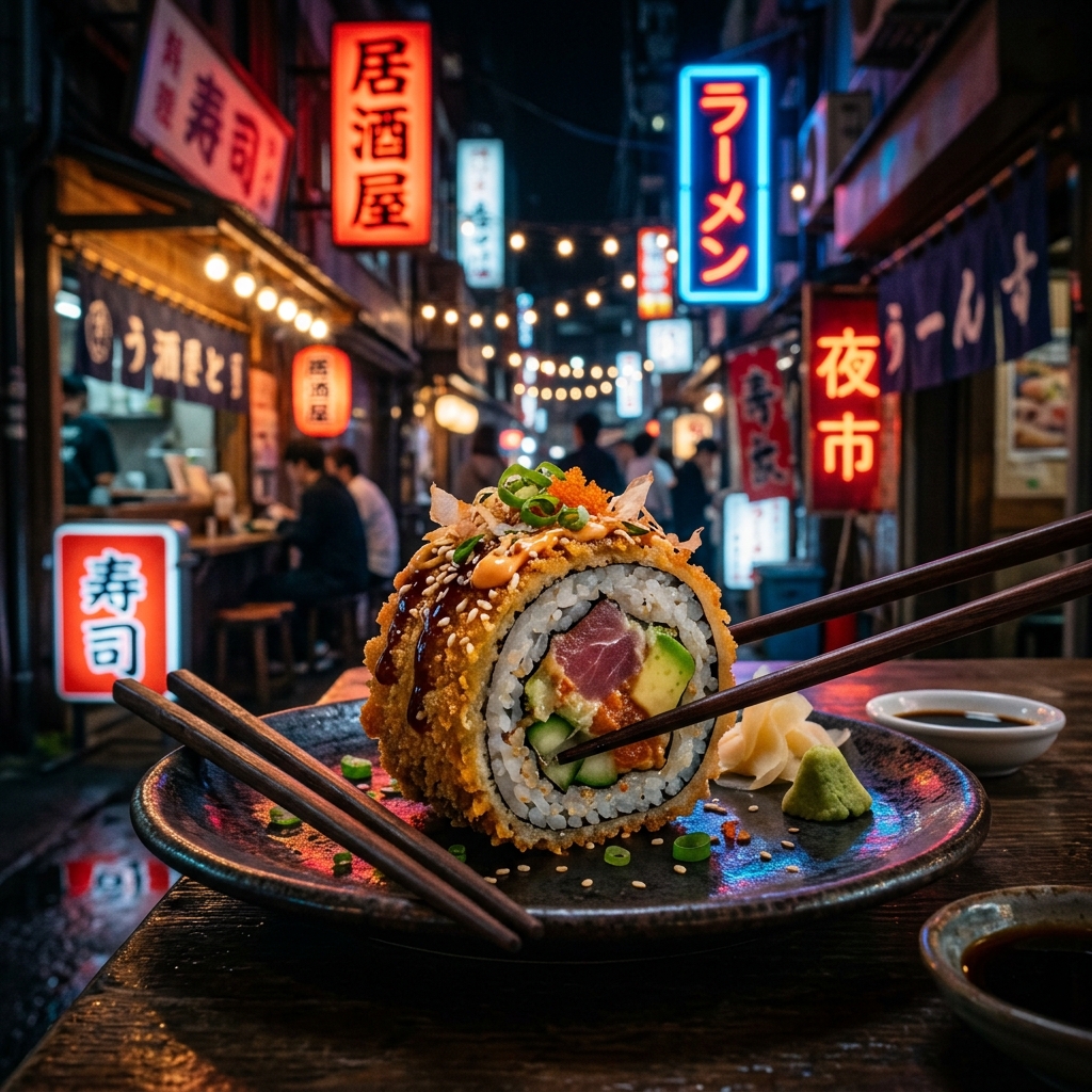 Maki empanizado crujiente estilo urbano